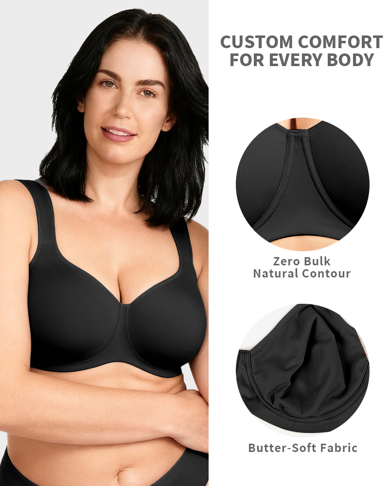 Soft Plus Size Full Coverage Unlined Minimizer Bra