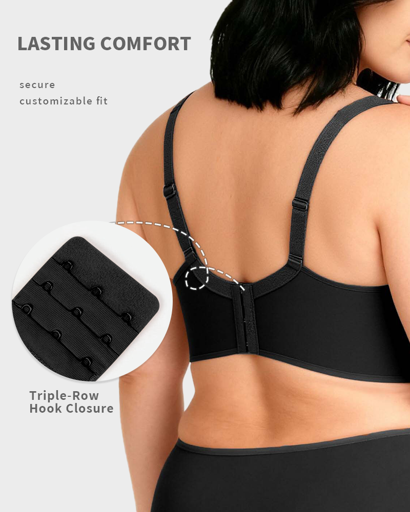 Soft Plus Size Full Coverage Unlined Minimizer Bra