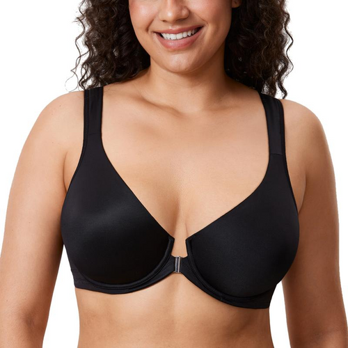 Women's Front Closure Bras Plus Size Underwire Unlined Back