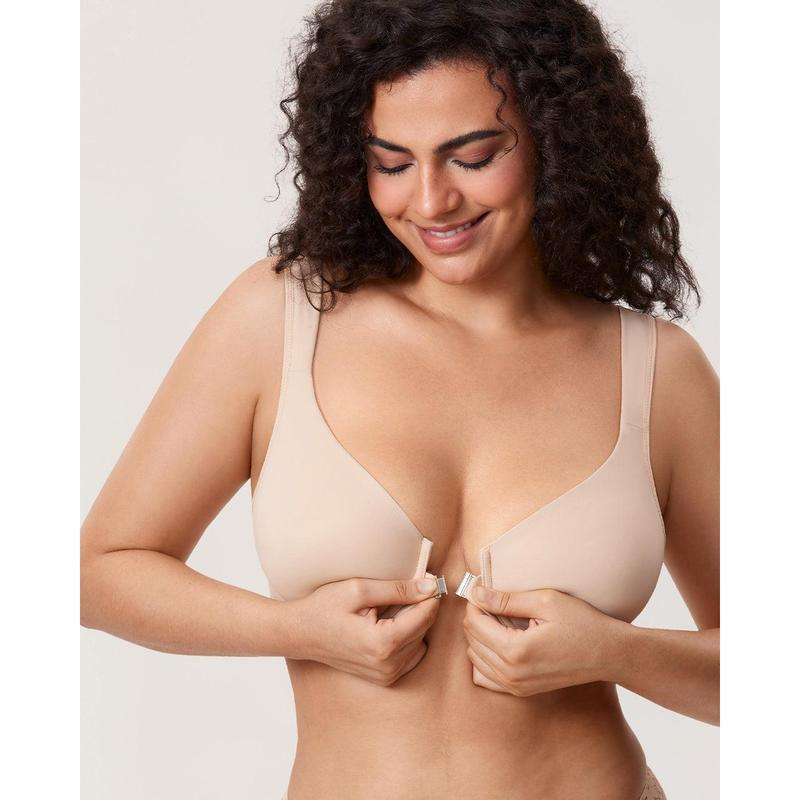 Women's Front Closure Bras Plus Size Underwire Unlined Back