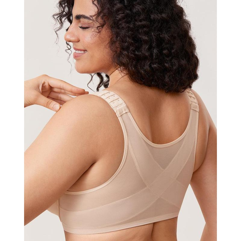 Women's Front Closure Bras Plus Size Underwire Unlined Back