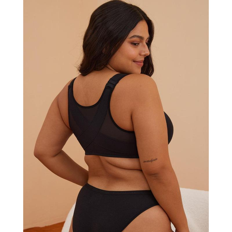 Women's Front Closure Bras Plus Size Underwire Unlined Back