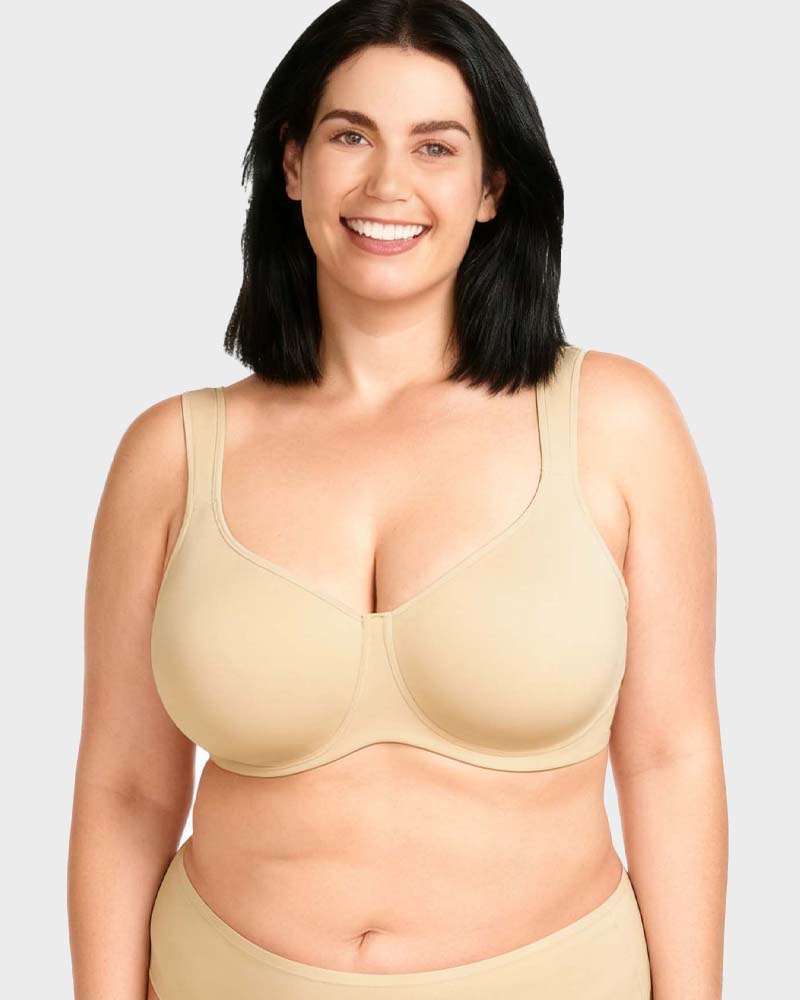 Soft Plus Size Full Coverage Unlined Minimizer Bra
