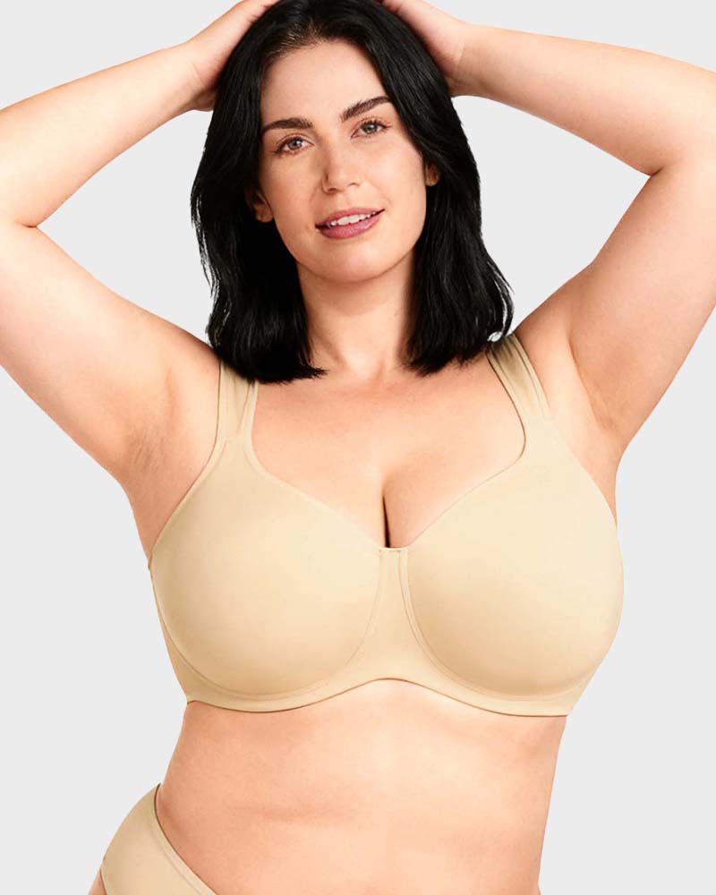 Soft Plus Size Full Coverage Unlined Minimizer Bra
