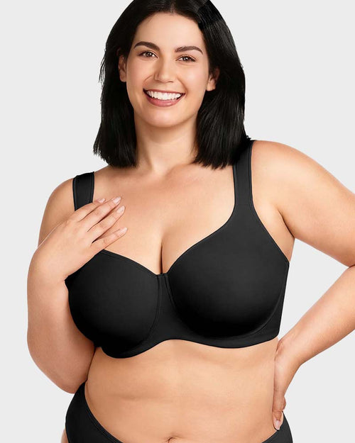 Soft Plus Size Full Coverage Unlined Minimizer Bra