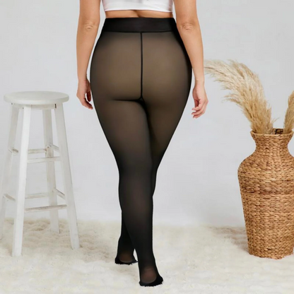 New model One-Seam Translucent Fleece Lined Tights